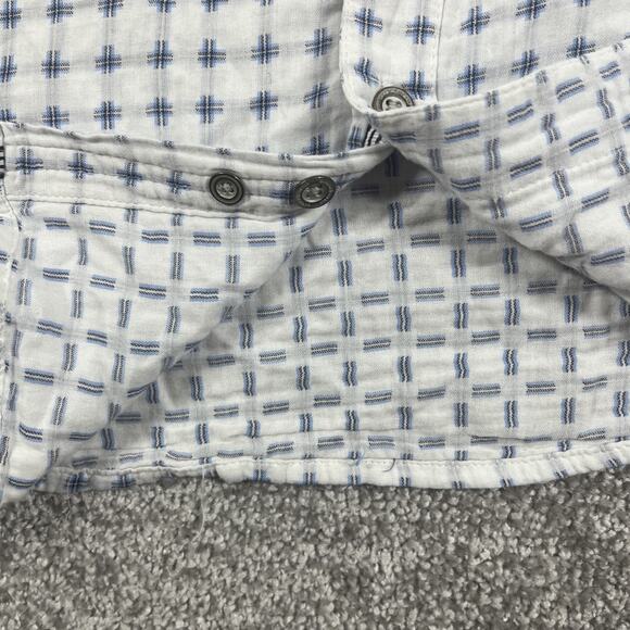 Carbon 2 Cobalt Button Up Shirt Mens Large Geometric Print White - Picture 4 of 12